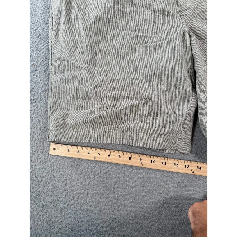 Tommy Bahama Shorts Men 3XLT (44x10) Gray Linen‎ Pleated Chino Drawstring